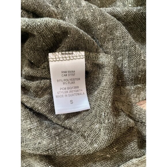 Womens Billabong Olive Green Hooded Pullover Sweatshirt S Boho Comfort Relaxed F - Picture 6 of 7